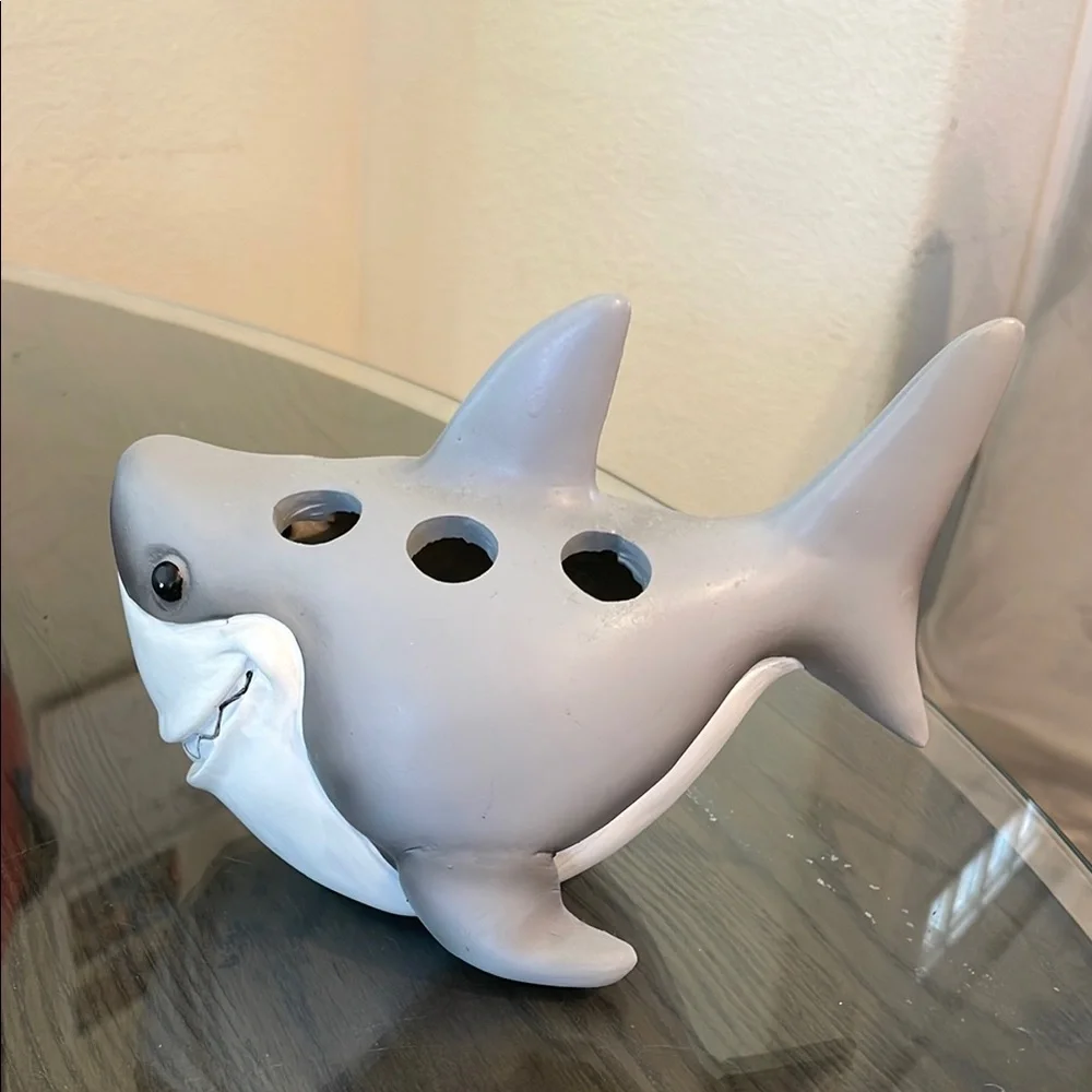Gray Shark Aquarium Decoration